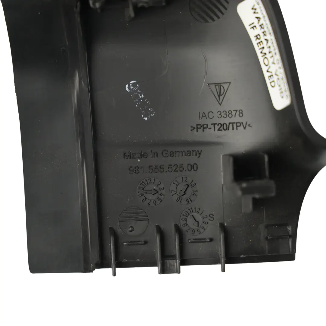 GPS Aerial Cover Trim Housing Left N/S to Porsche 718 Boxster 982 with Part number 98155552500 Porsche 718 Boxster 982 GPS Aerial Cover Trim Housing Left N/S - SKU 98155552500 - Part number 98155552500