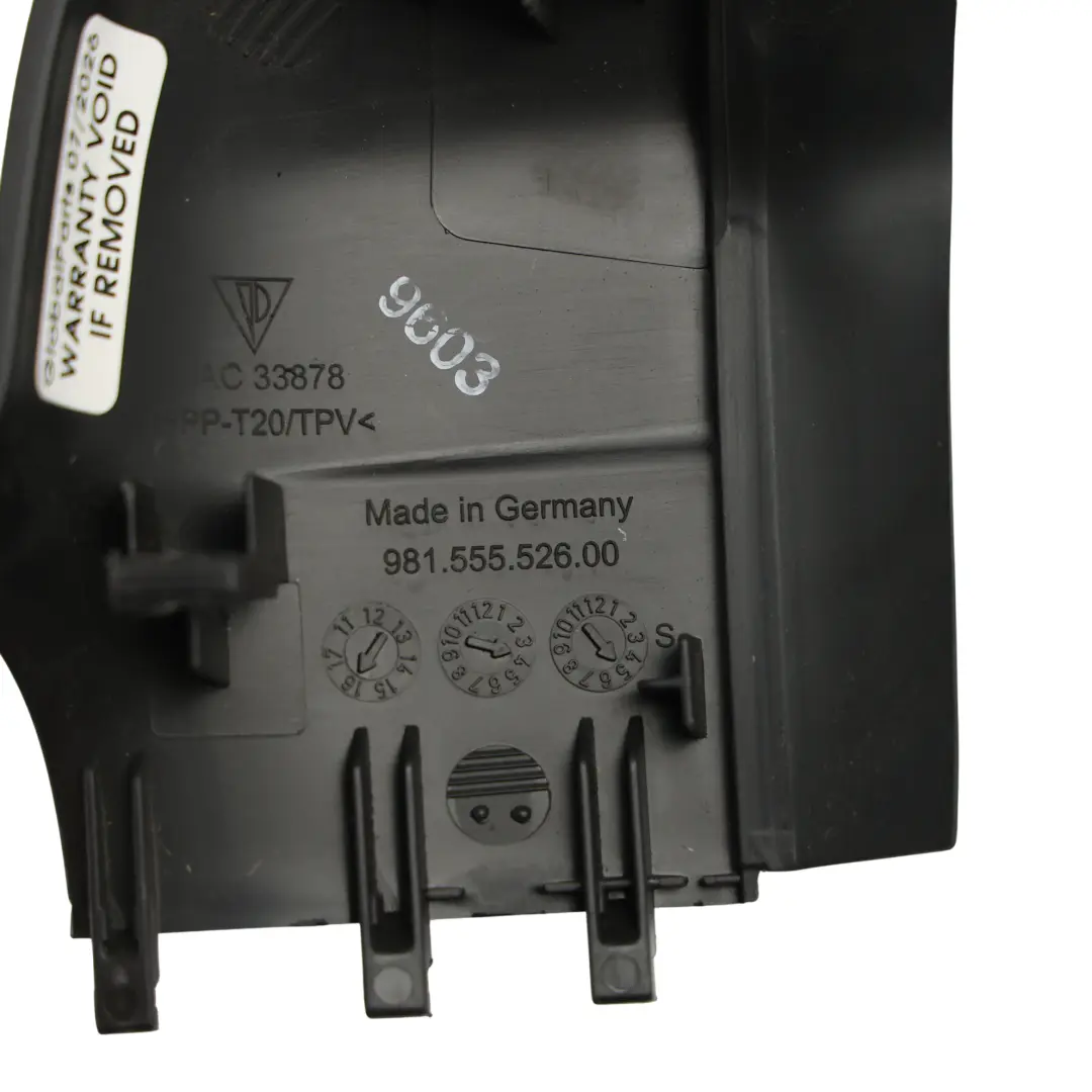 GPS Aerial Cover Trim Housing Right O/S to Porsche 718 Boxster 982 with Part number 98155552600 Porsche 718 Boxster 982 GPS Aerial Cover Trim Housing Right O/S - SKU 98155552600 - Part number 98155552600
