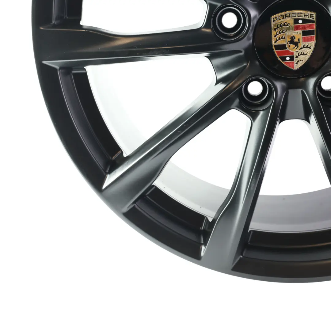 Alloy Wheel Rim Front 19" 8J Gloss Black to Porsche Cayman Boxster 982 with Part number 982601025 Porsche Cayman Boxster 982 Alloy Wheel Rim Front 19" 8J Gloss Black - SKU 982601025-1 - Part number 982601025