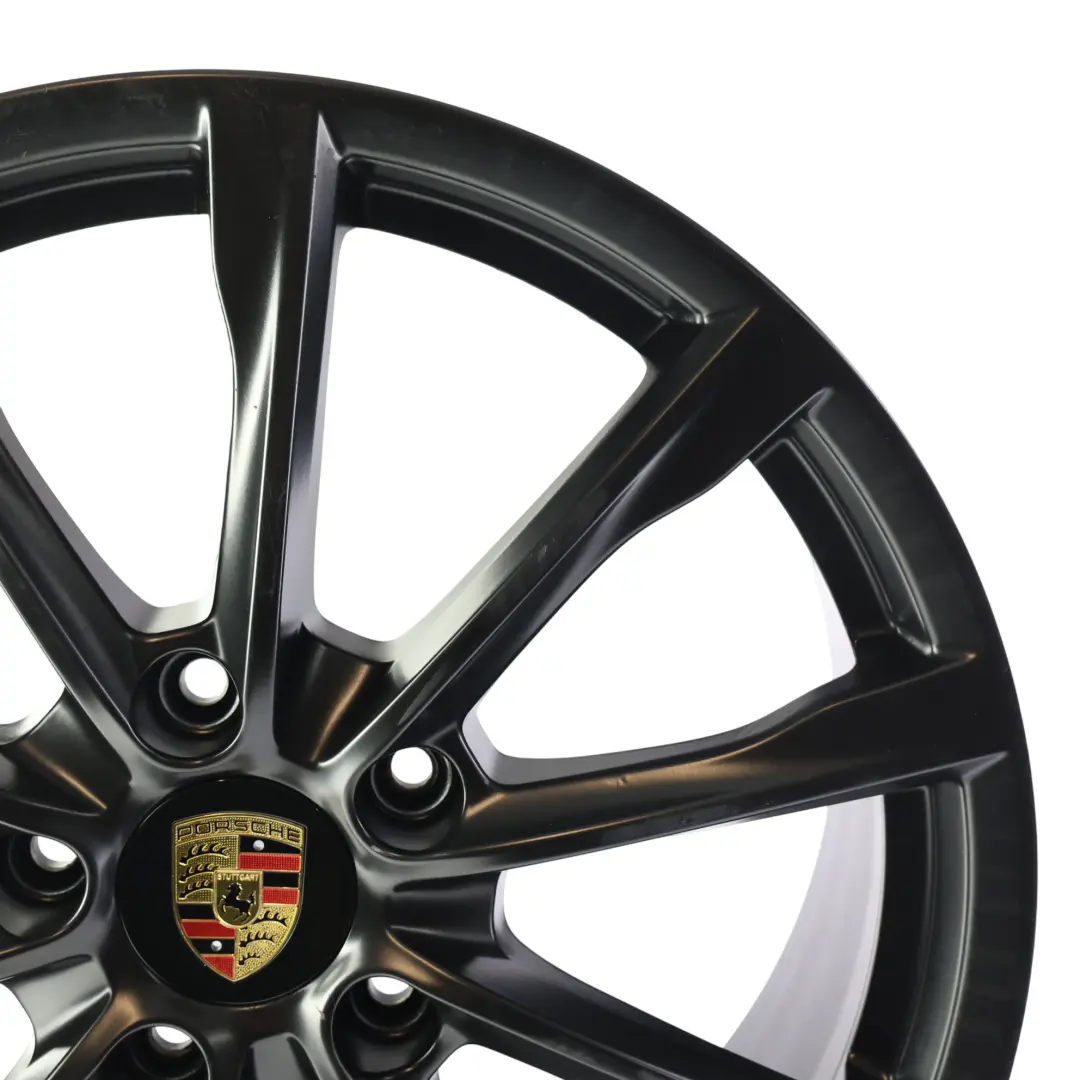 Alu Felge Vorne 19" 8J Glanz Schwarz für Porsche Cayman Boxster 982 mit Teilenummer 982601025 Porsche Cayman Boxster 982 Alu Felge Vorne 19" 8J Glanz Schwarz - SKU 982601025-2 - Teilenummer 982601025