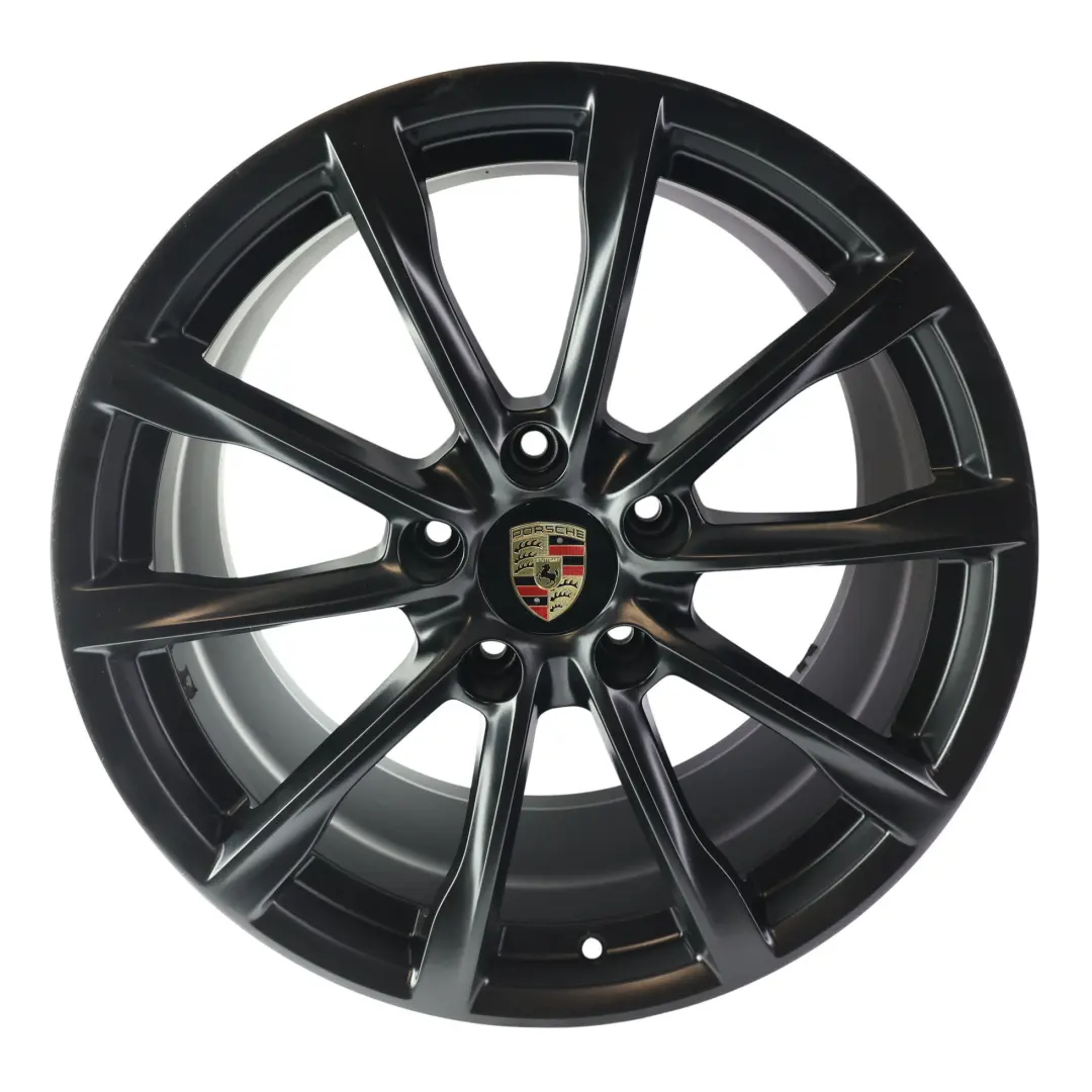 Alloy Wheel Rim Rear 19" 10J Gloss Black to Porsche Cayman Boxster 982 with Part number 982601025A Porsche Cayman Boxster 982 Alloy Wheel Rim Rear 19" 10J Gloss Black - SKU 982601025A-1 - Part number 982601025A