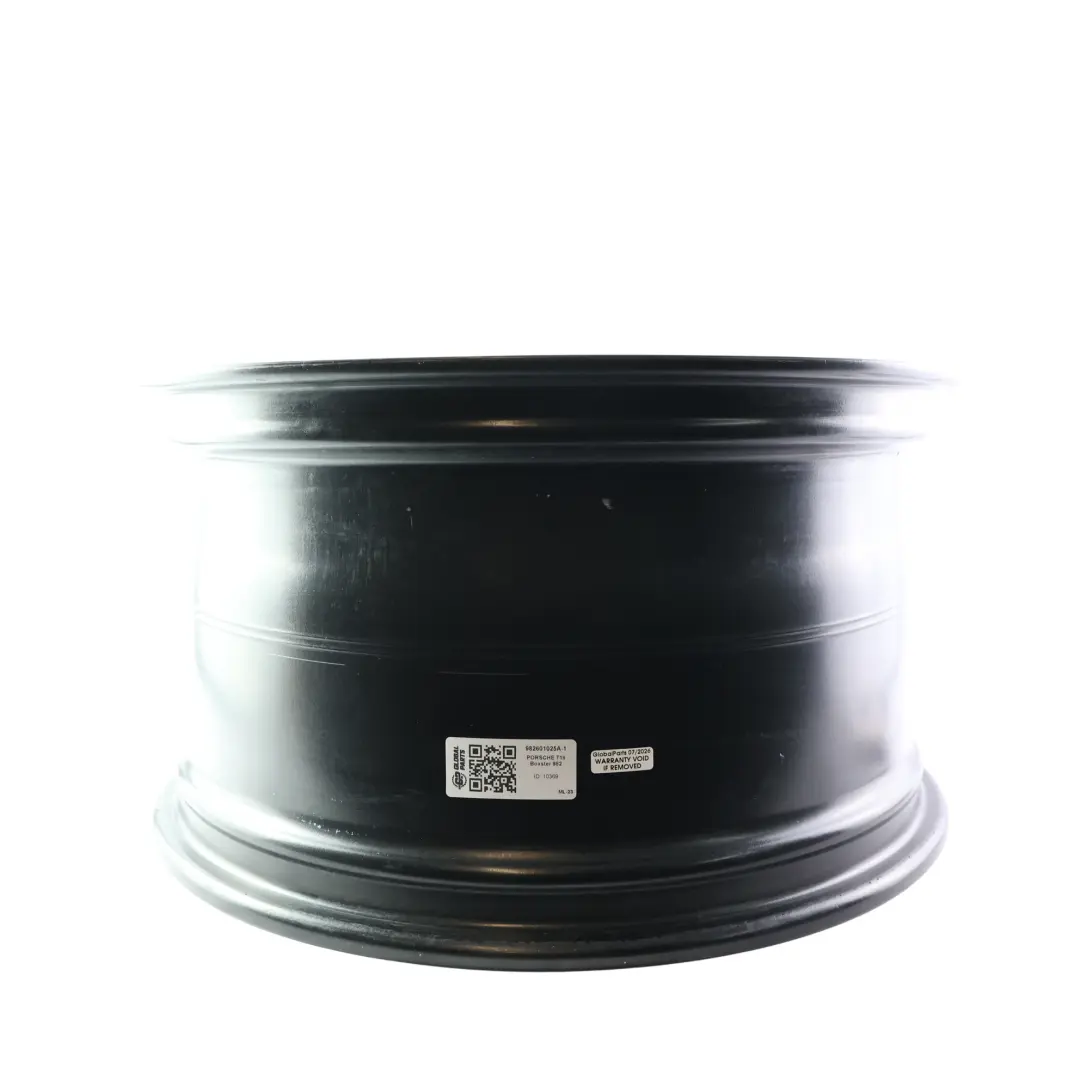 Porsche Cayman Boxster 982 Alloy Wheel Rim Rear 19" 10J Gloss Black - SKU 982601025A-1 - Part number 982601025A