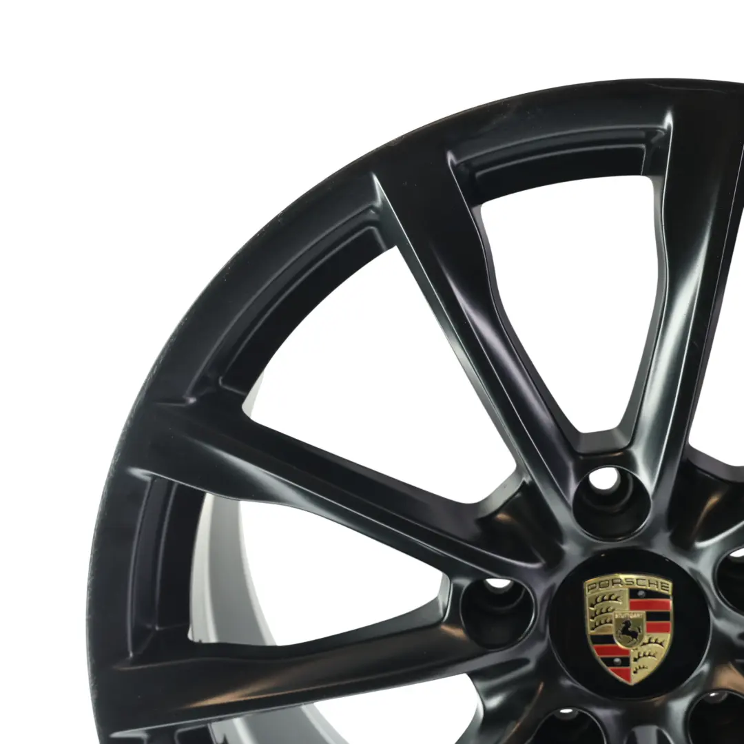 Porsche Cayman Boxster 982 Alloy Wheel Rim Rear 19" 10J Gloss Black - SKU 982601025A-1 - Part number 982601025A