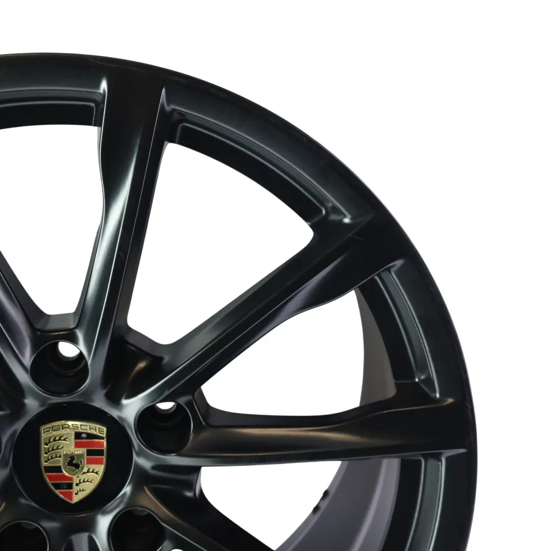 Porsche Cayman Boxster 982 Alloy Wheel Rim Rear 19" 10J Gloss Black - SKU 982601025A-1 - Part number 982601025A