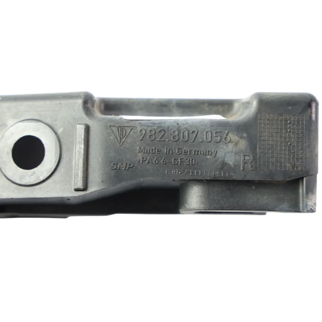Bumper Bracket Support Front Right O/S GTS to Porsche Boxster Cayman 982 with Part number 982807056 Porsche Boxster Cayman 982 Bumper Bracket Support Front Right O/S GTS - SKU 982807056 - Part number 982807056