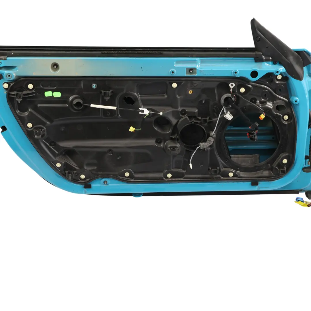 Porsche Boxster Cayman 982 Front Door Left N/S Miami Blue - M5C - SKU 982831051Y-MIA - Part number 982831051Y