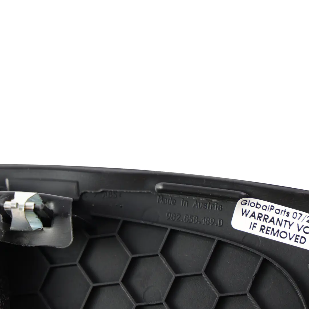 Dashboard Dash Trim Centre Speaker Cover Grille to Porsche Boxster 982 with Part number 982858189D Porsche Boxster 982 Dashboard Dash Trim Centre Speaker Cover Grille - SKU 982858189D - Part number 982858189D
