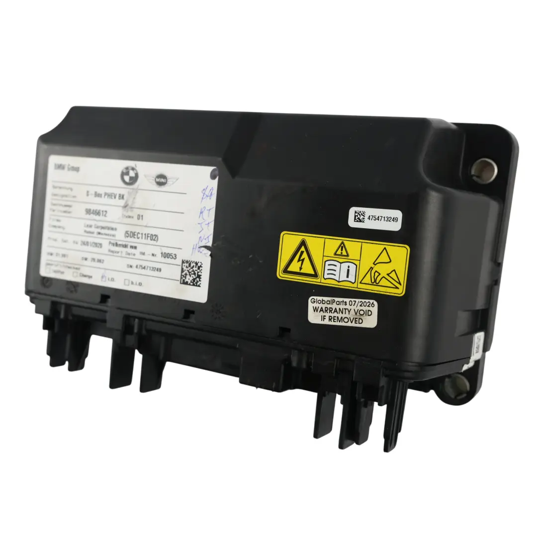 Safety Box Unit Module to BMW X3 G01 X5 G05 G20 G30 G11 F39 Hybrid Battery with Part number 9846612 BMW X3 G01 X5 G05 G20 G30 G11 F39 Hybrid Battery Safety Box Unit Module - SKU 9846612 - Part number 9846612