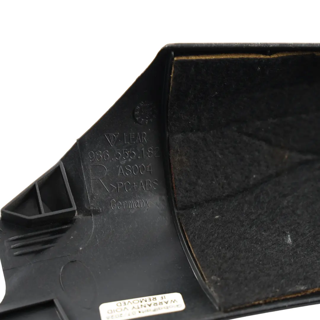 Porsche Boxster 986 A-Pillar Cover Column Trim Front Right O/S - SKU 98655518204 - Part number 98655518204