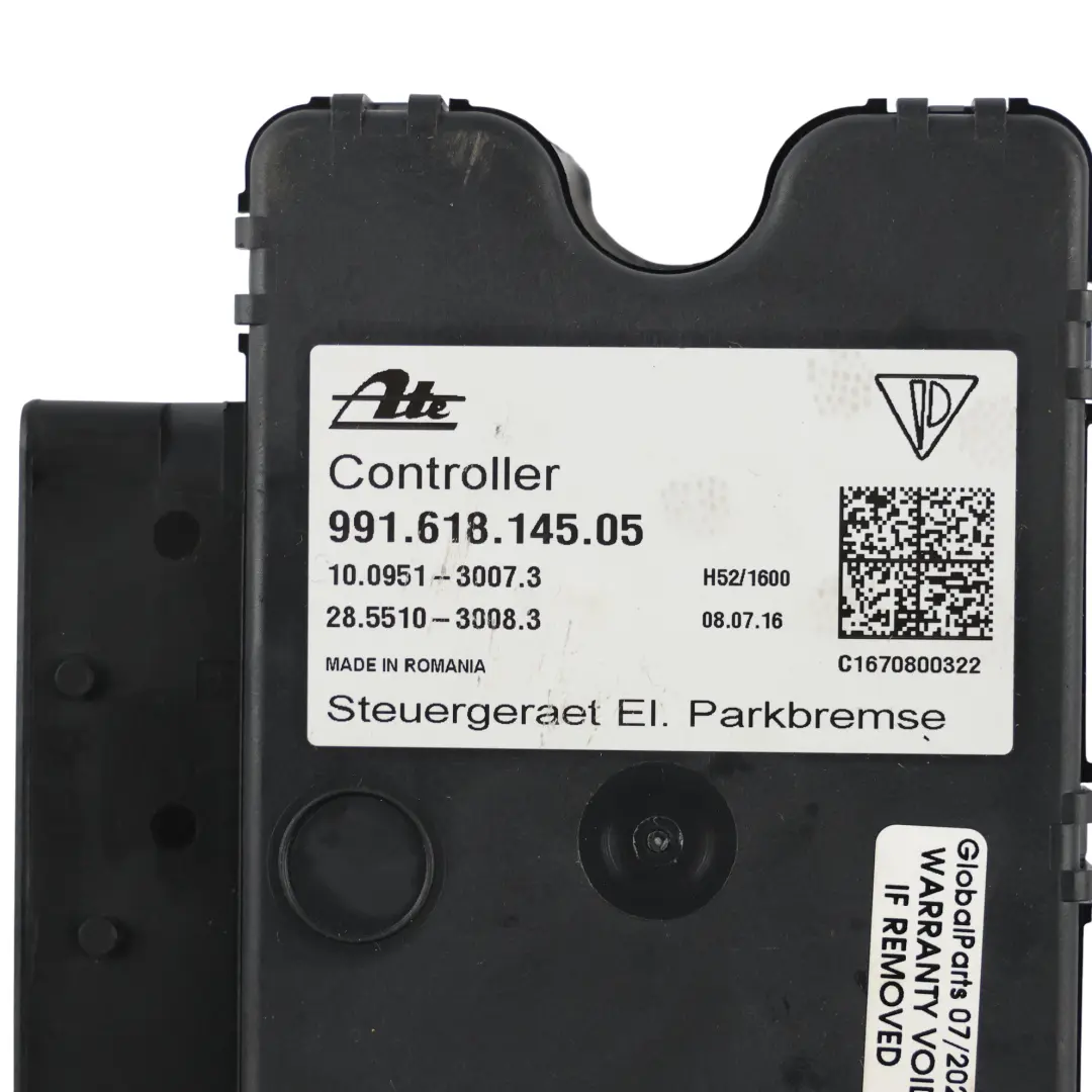 Parking Brake Control Unit Module to Porsche 718 Boxster 982 Cayman 981 with Part number 99161814505 Porsche 718 Boxster 982 Cayman 981 Parking Brake Control Unit Module - SKU 99161814505 - Part number 99161814505