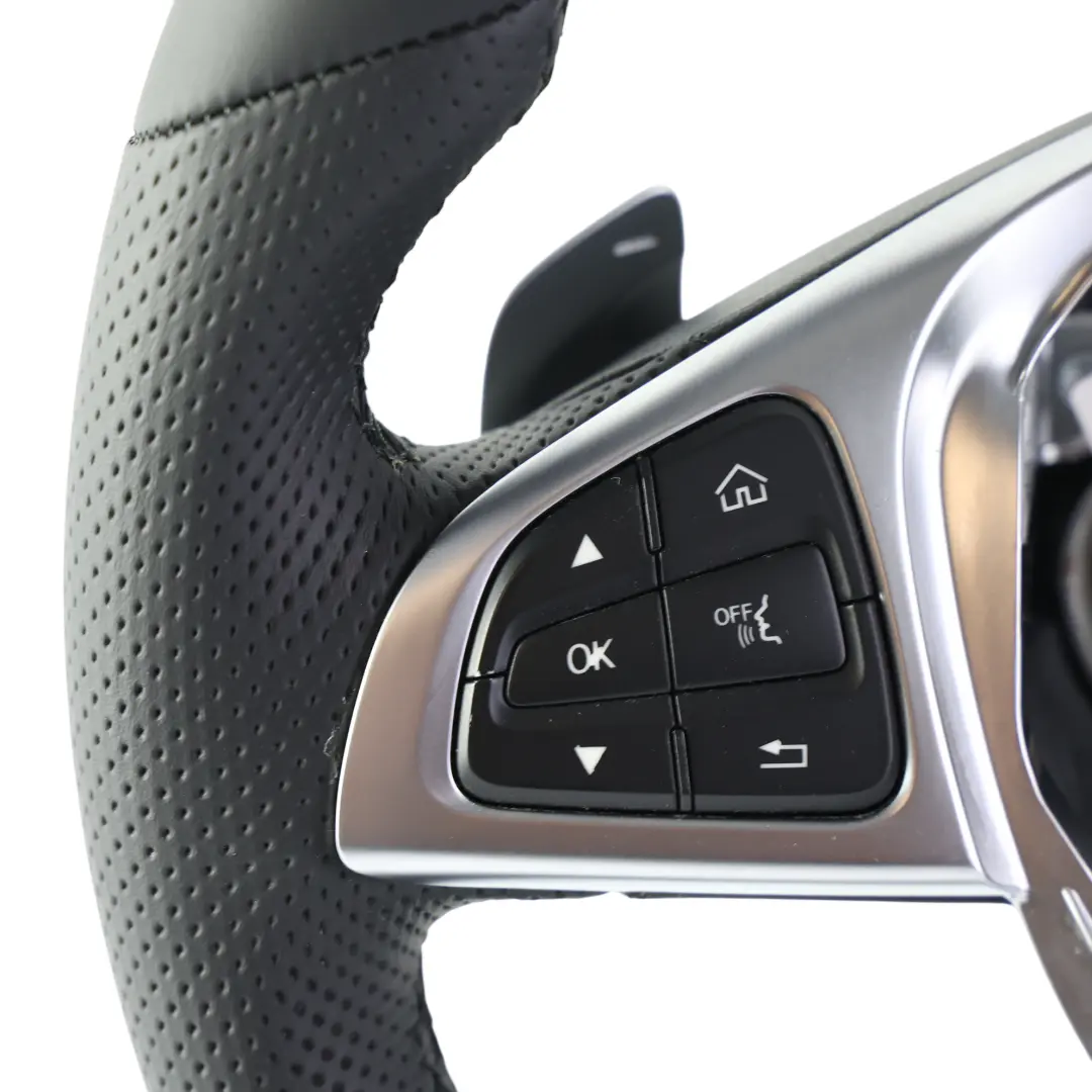 Mercedes W205 C253 Volante Nero Pelle Multifunzione NOVITÀ Cambio Paddle NUOVO - SKU A0004603803-5 - Numero di parte A0004603803