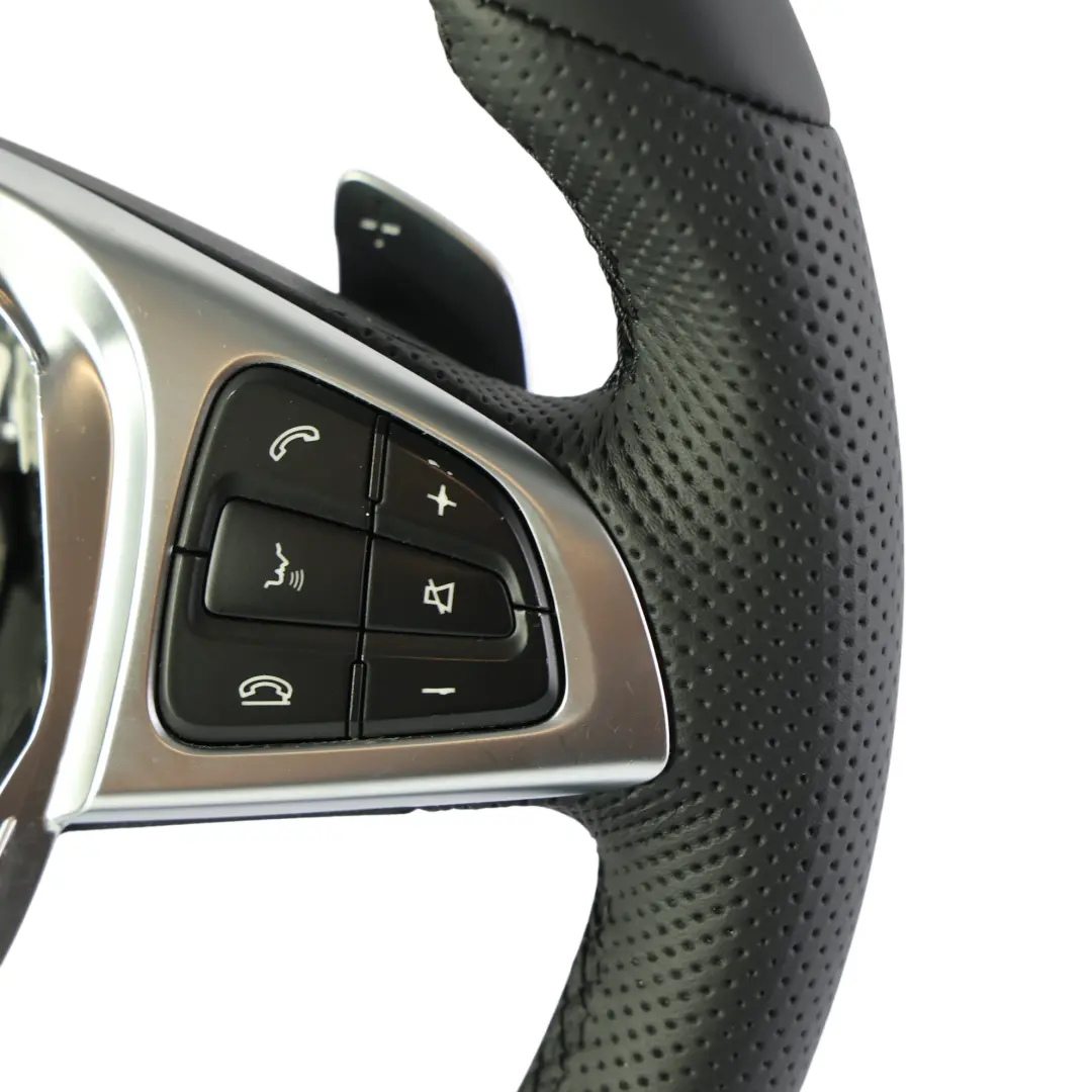 Nero Pelle Multifunzione NOVITÀ Cambio Paddle NUOVO per Mercedes W205 C253 Volante con numero di parte A0004603803 Mercedes W205 C253 Volante Nero Pelle Multifunzione NOVITÀ Cambio Paddle NUOVO - SKU A0004603803-5 - Numero di parte A0004603803