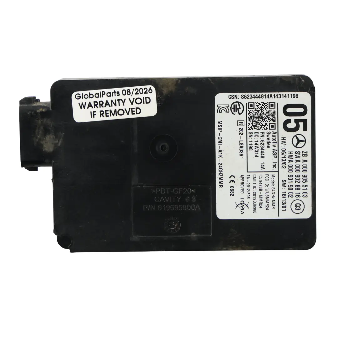 W207 W212 Moduł Radaru Distronic Przedni do Mercedes C117 W166 o numerze A0009055103 Mercedes C117 W166 W207 W212 Moduł Radaru Distronic Przedni - SKU A0009055103-1 - Numer Części A0009055103