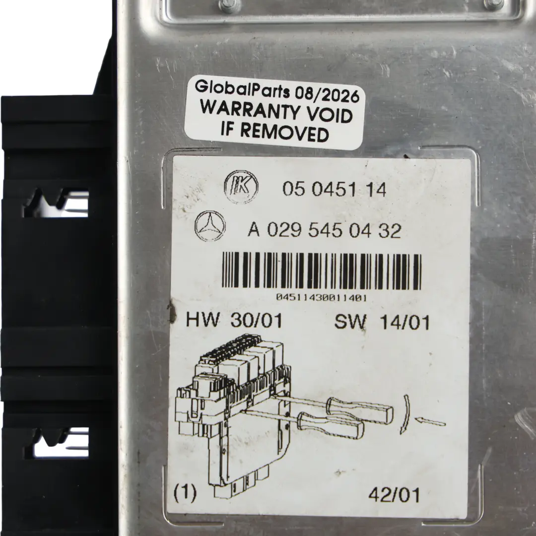 W215 W220 Front SAM Fuse Box Control Module Left N/S to Mercedes CL with Part number A0295450432 Mercedes CL W215 W220 Front SAM Fuse Box Control Module Left N/S - SKU A0295450432 - Part number A0295450432