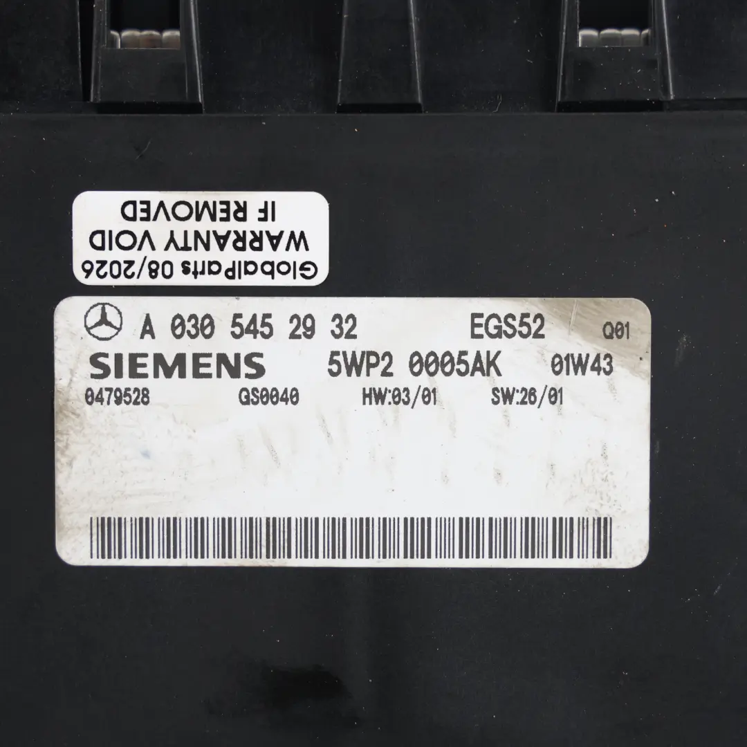 Module Contrôle Transmission Auto pour Mercedes W203 C215 W220 à propos du numéro de pièce A0305452932 Mercedes W203 C215 W220 Module Contrôle Transmission Auto - SKU A0305452932 - Numéro de pièce A0305452932