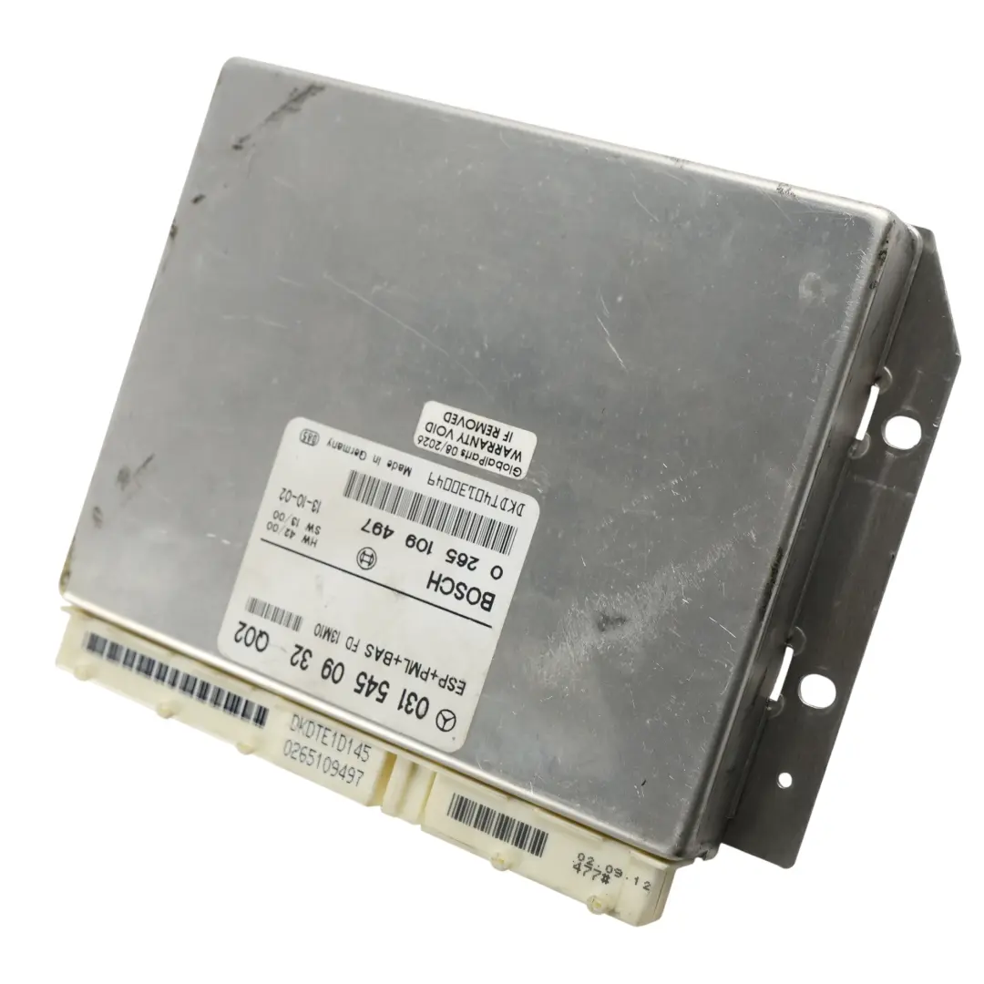 ESP Electronic Stability Control Unit Module to Mercedes C215 W220 with Part number A0315450932 Mercedes C215 W220 ESP Electronic Stability Control Unit Module - SKU A0315450932 - Part number A0315450932
