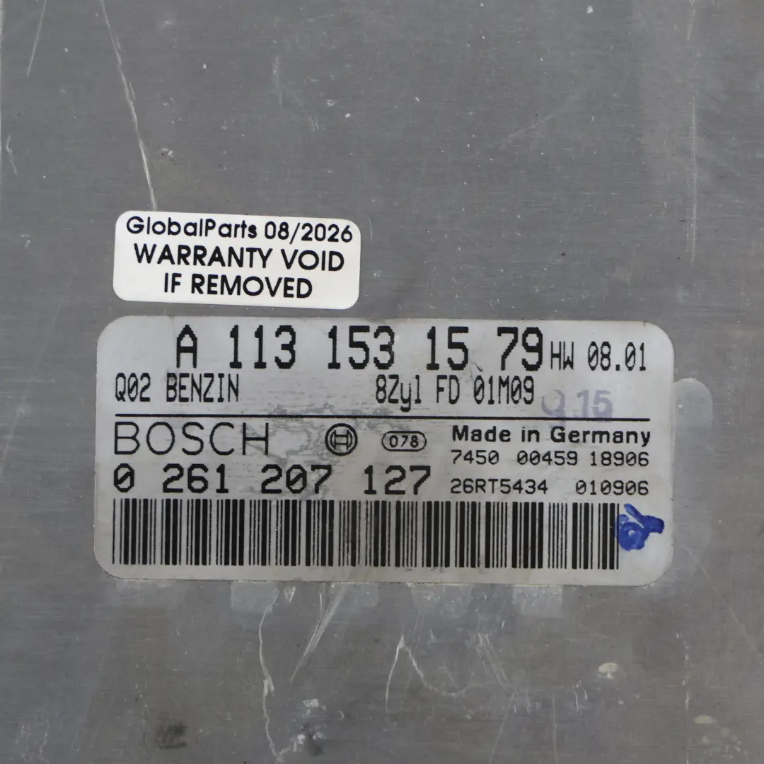 W215 W220 S 55 AMG 113.986 360HP Engine ECU Control Unit to Mercedes with Part number A1131531579 Mercedes W215 W220 S 55 AMG 113.986 360HP Engine ECU Control Unit - SKU A1131531579 - Part number A1131531579