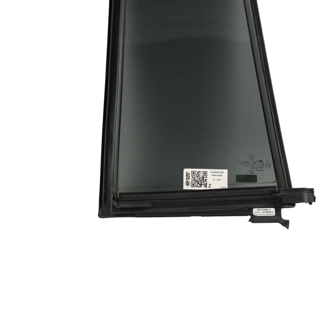 Door Quarter Window Glass Glazing Left N/S AS3 to Mercedes X164 Rear with Part number A1647301355 Mercedes X164 Rear Door Quarter Window Glass Glazing Left N/S AS3 - SKU A1647301355 - Part number A1647301355