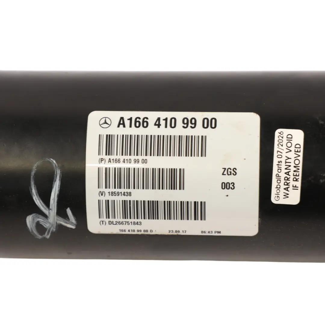 Mercedes ML W166 Propshaft Drive Shaft Automatic Transmission OM651 - SKU A1664109900 - Part number A1664109900