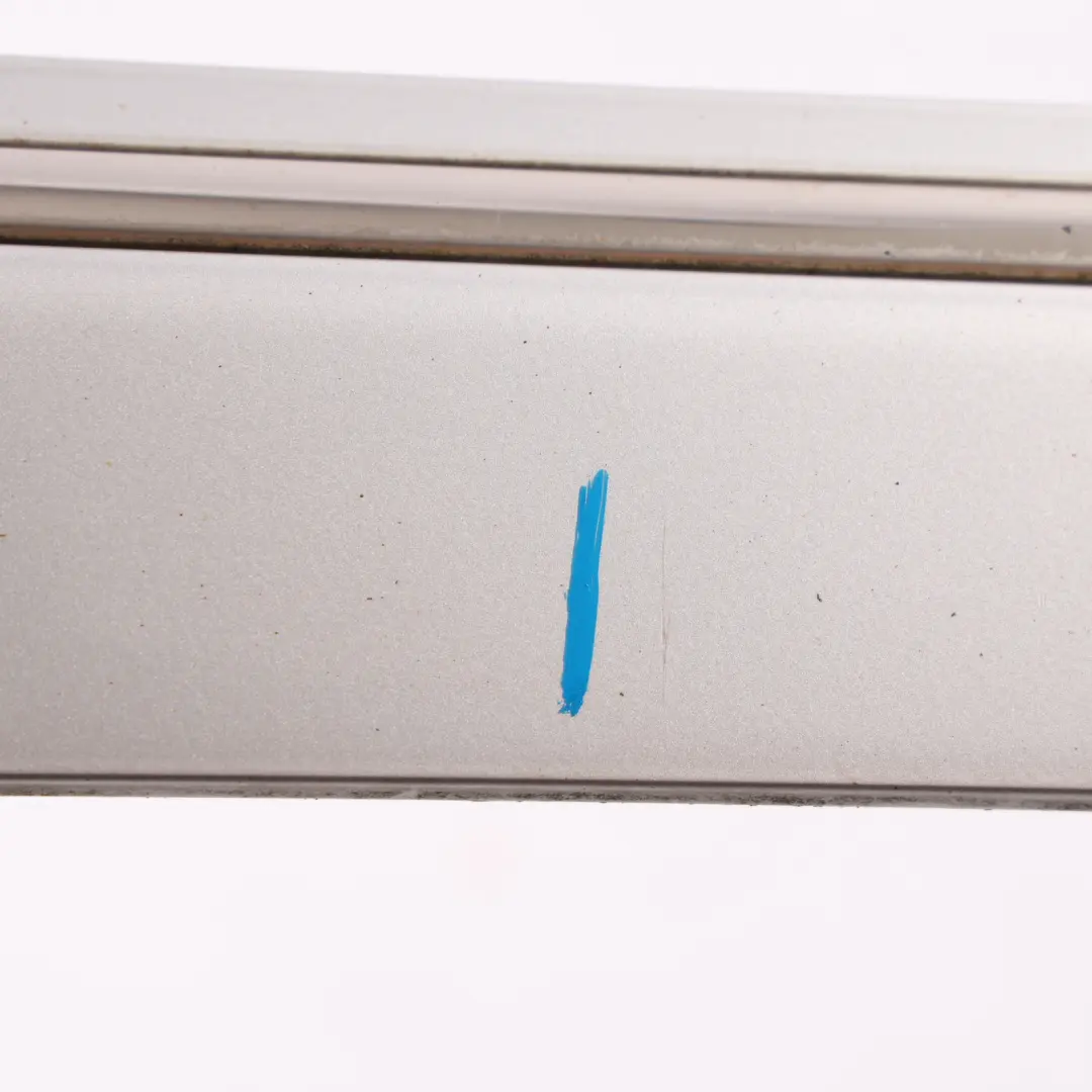 Front Door Trim Molding Strip Right O/S Polar Silver - 761 to Mercedes W245 with Part number A1696903462 Mercedes W245 Front Door Trim Molding Strip Right O/S Polar Silver - 761 - SKU A1696903462-PLS - Part number A1696903462