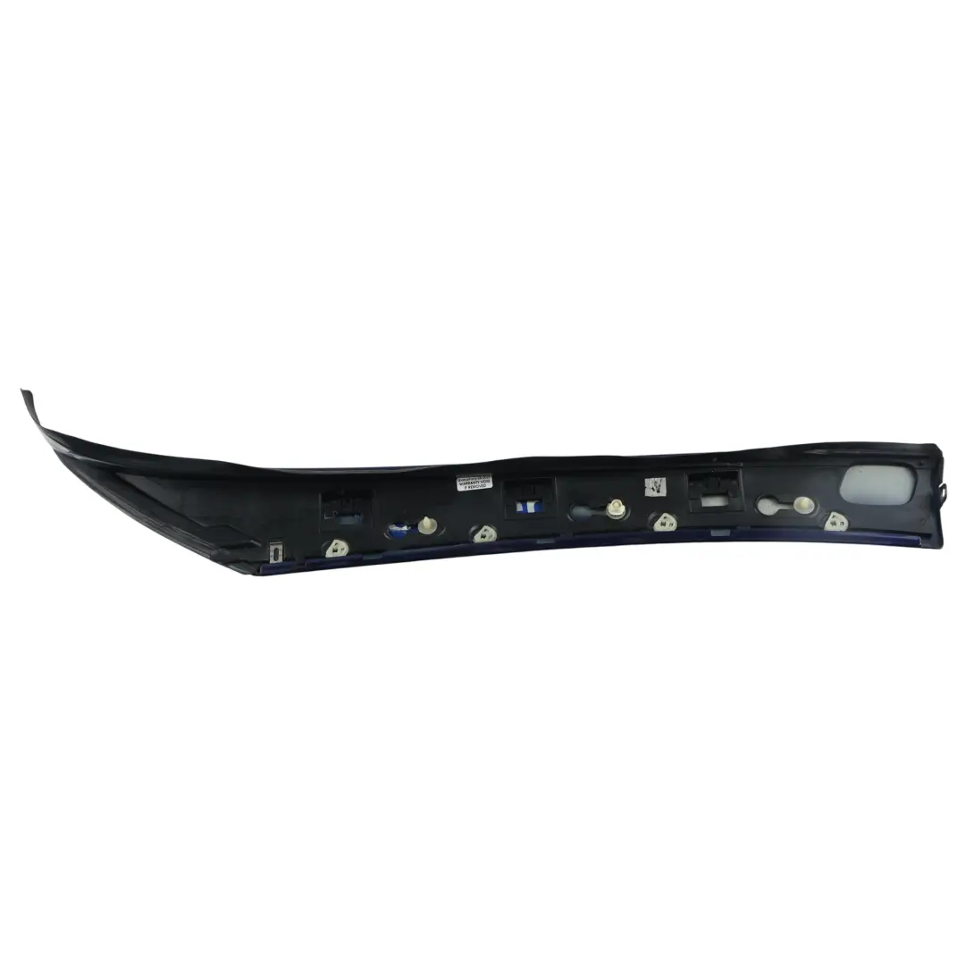 Pillar Trim Strip Moulding Outer Right O/S Mystic Blue - 032 to Mercedes SLK R171 A with Part number A1716980289 Mercedes SLK R171 A Pillar Trim Strip Moulding Outer Right O/S Mystic Blue - 032 - SKU A1716980289-MBLU - Part number A1716980289