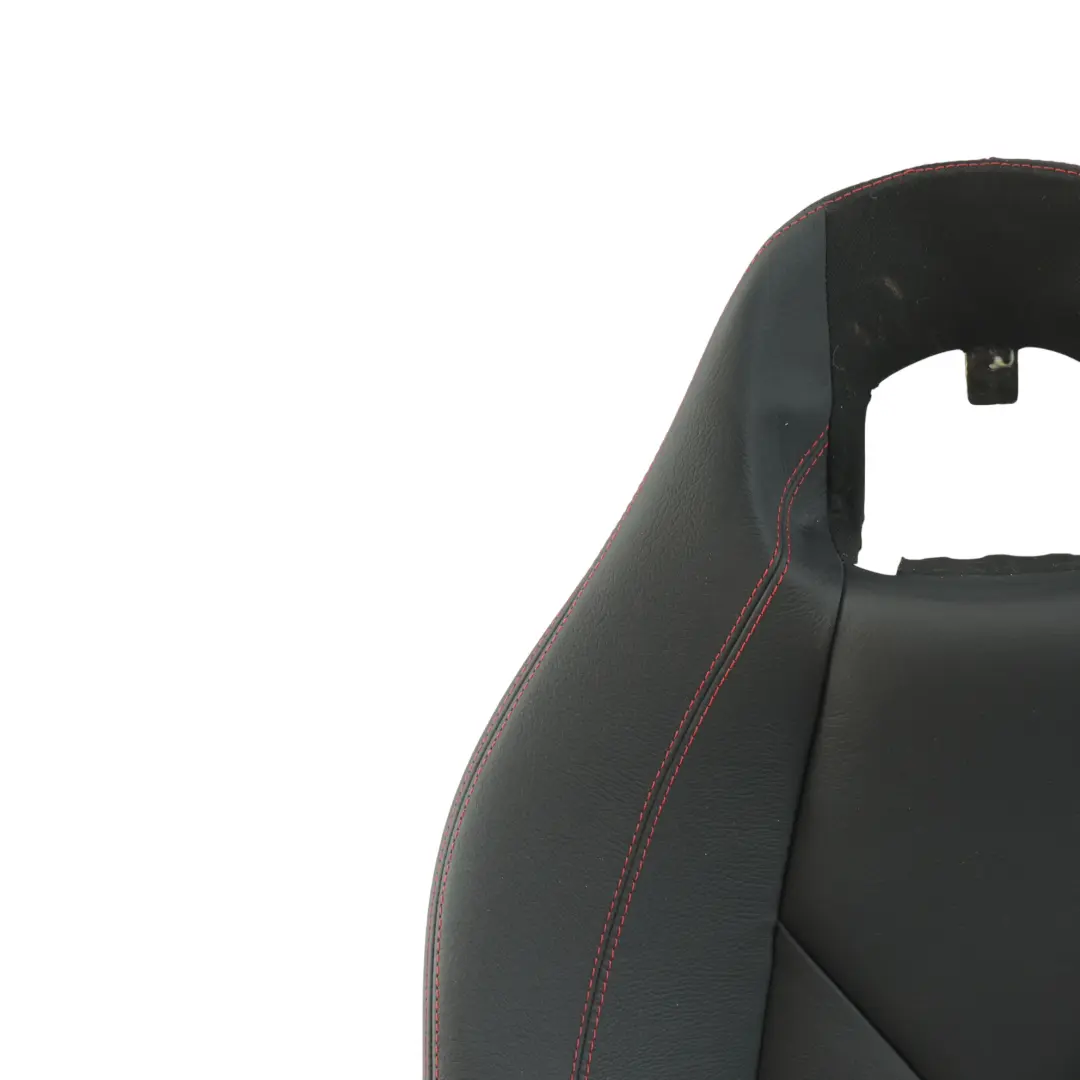 Mercedes R171 Front Seat Backrest Left N/S Heated Leather Nappa Black Red Thread - SKU A1719107301-8 - Part number A1719107301