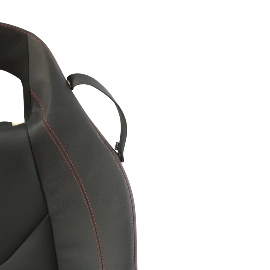 Mercedes R171 Front Seat Backrest Left N/S Heated Leather Nappa Black Red Thread - SKU A1719107301-8 - Part number A1719107301