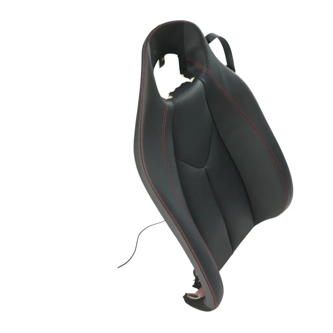 Mercedes R171 Front Seat Backrest Left N/S Heated Leather Nappa Black Red Thread - SKU A1719107301-8 - Part number A1719107301