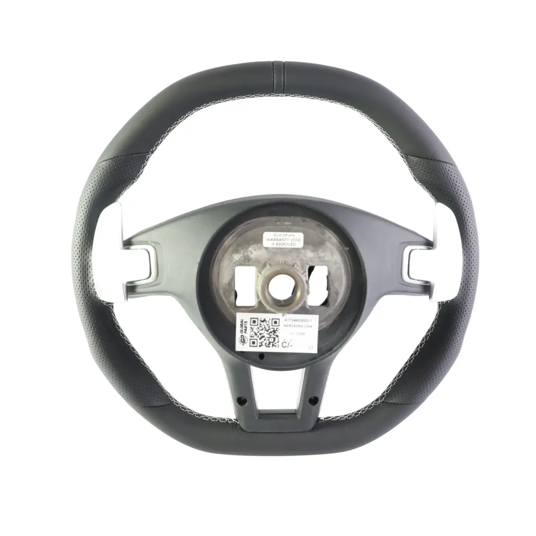 Mercedes R172 W204 W212 C218 Volante NUEVO Cuero Negro Levas Cambio - SKU A1724603003-1 - Número de pieza A1724603003