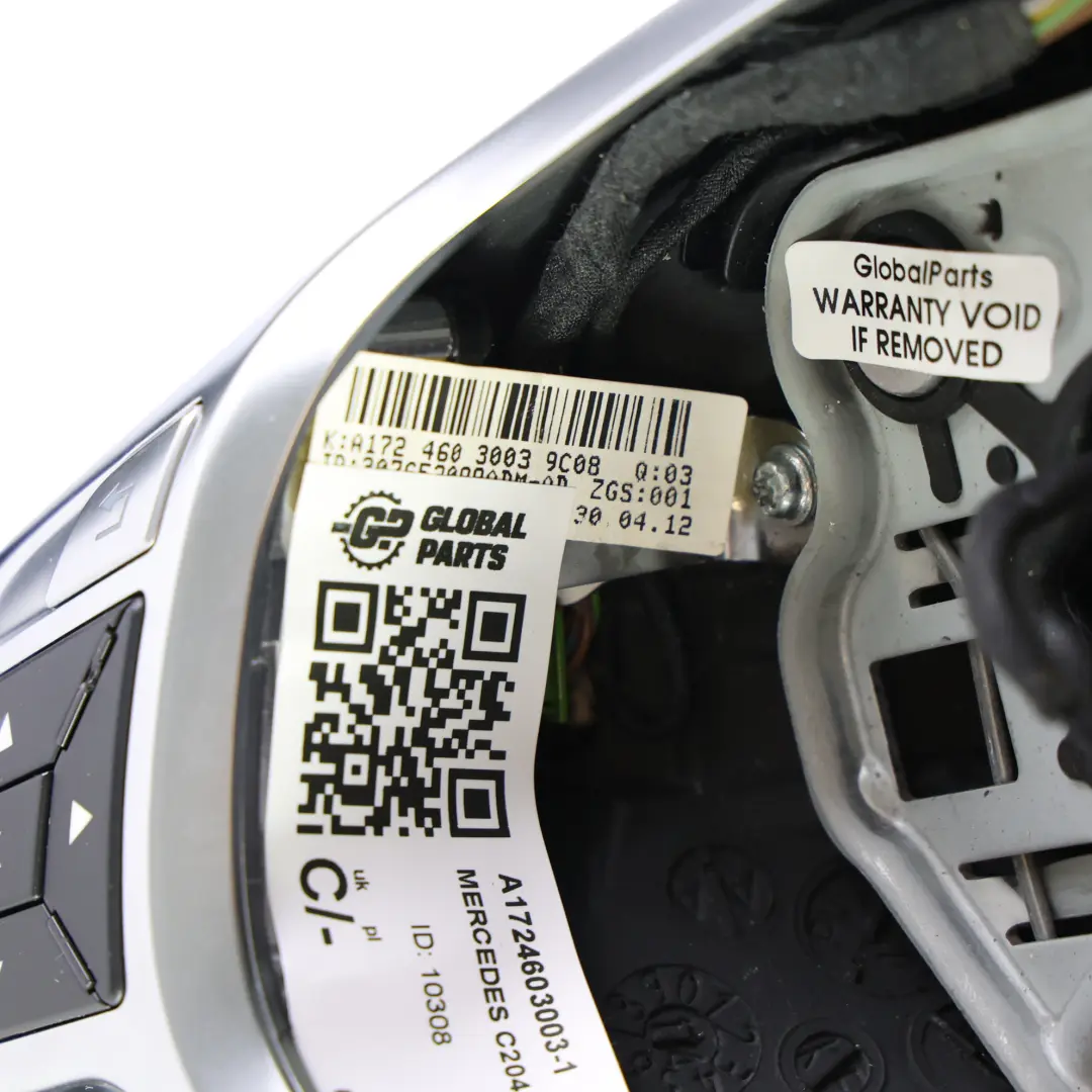 Mercedes R172 W204 W212 C218 Steering Wheel NEW Black Leather Paddle Shift - SKU A1724603003-1 - Part number A1724603003