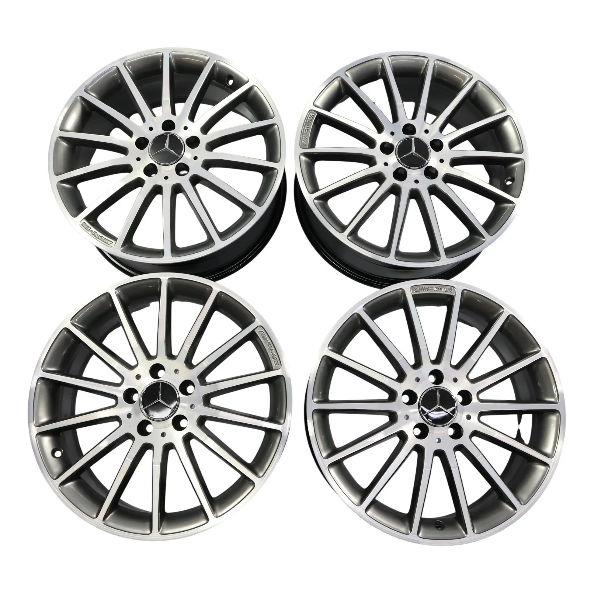 Mercedes W176 4x Jante Alliage AMG 18" 7.5J ET:52 14-Rayons A1764010200 Set