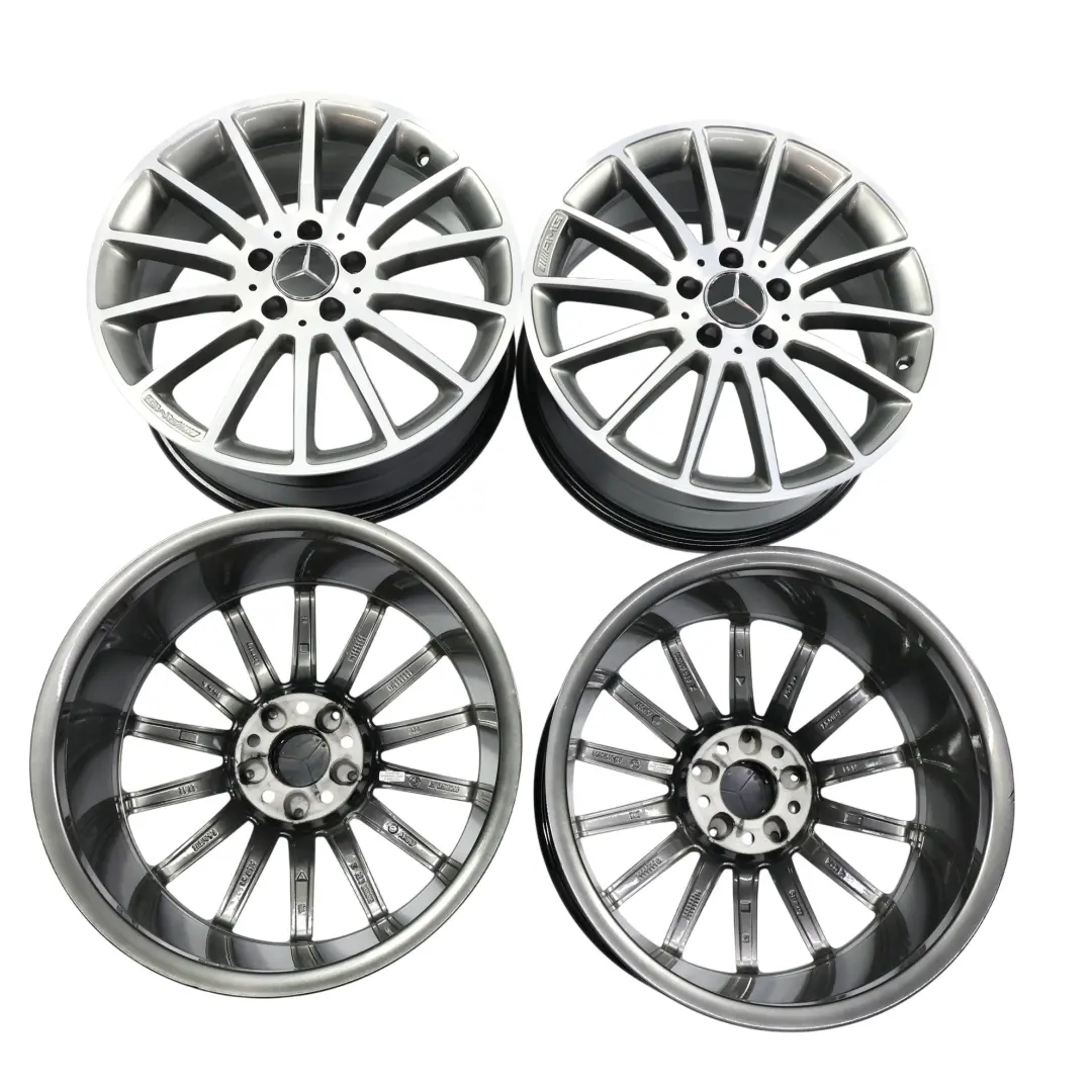 4x AMG Alu Felge 18" 7.5J ET:52 14-Speichen A1764010200 Set für Mercedes W176 mit Teilenummer A1764010200-SET Mercedes W176 4x AMG Alu Felge 18" 7.5J ET:52 14-Speichen A1764010200 Set - SKU A1764010200-SET - Teilenummer A1764010200-SET