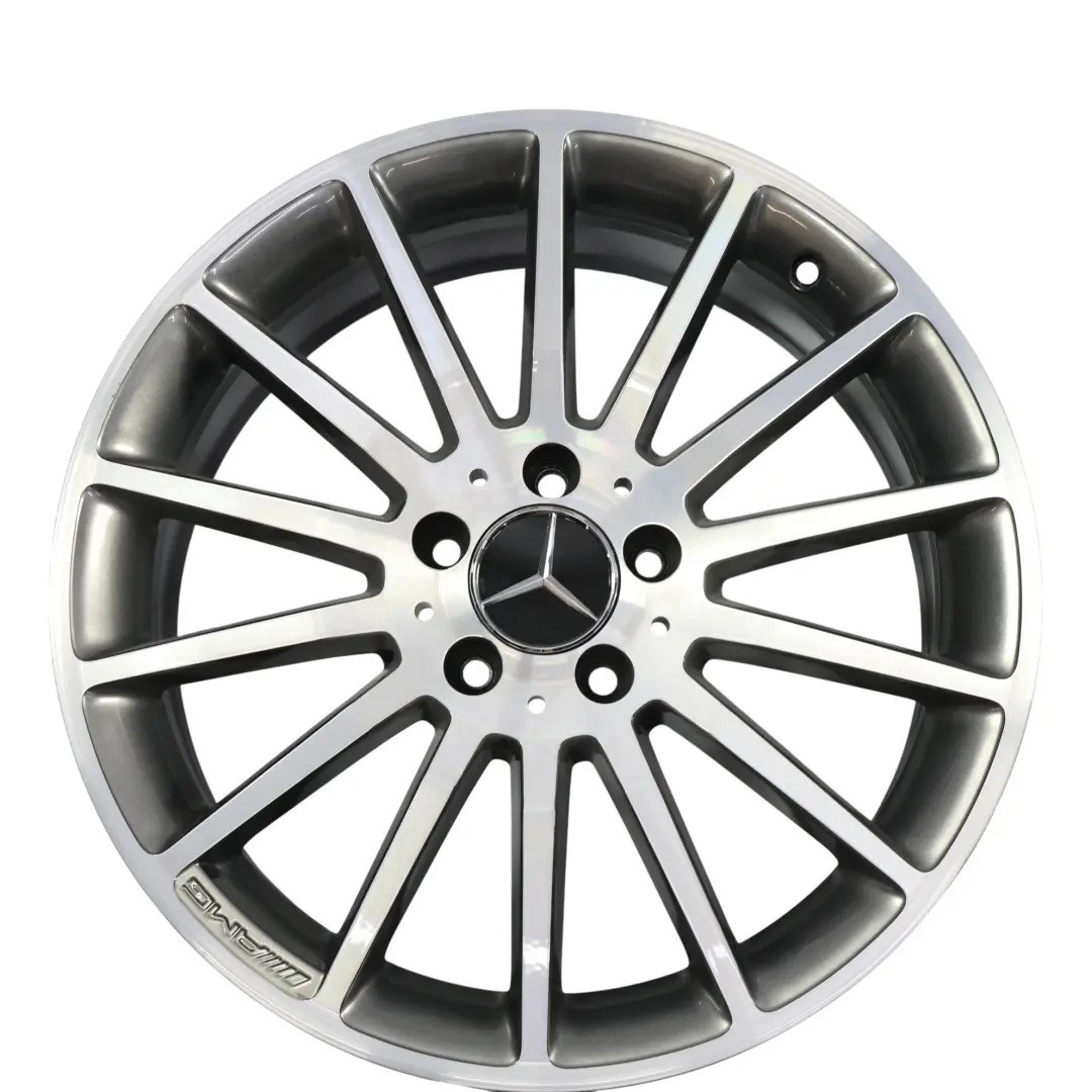 Mercedes W176 4x AMG Alloy Wheel Rim 18" 7.5J ET:52 14-Spoke A1764010200 Set - SKU A1764010200-SET - Part number A1764010200-SET