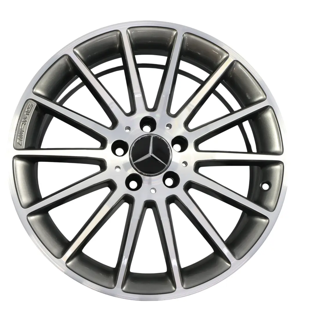 Mercedes W176 4x AMG Alloy Wheel Rim 18" 7.5J ET:52 14-Spoke A1764010200 Set - SKU A1764010200-SET - Part number A1764010200-SET