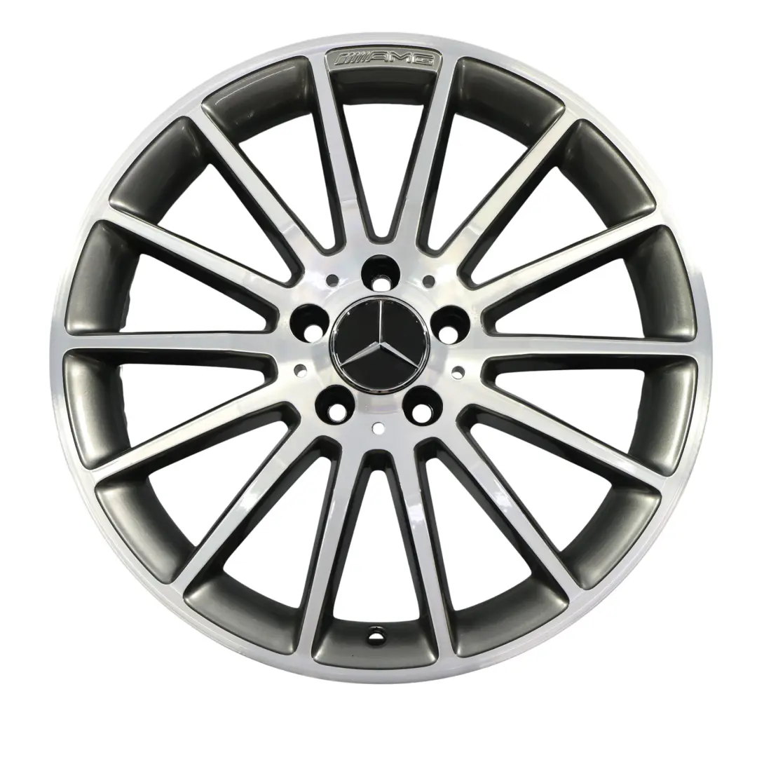 Mercedes W176 4x AMG Alloy Wheel Rim 18" 7.5J ET:52 14-Spoke A1764010200 Set - SKU A1764010200-SET - Part number A1764010200-SET