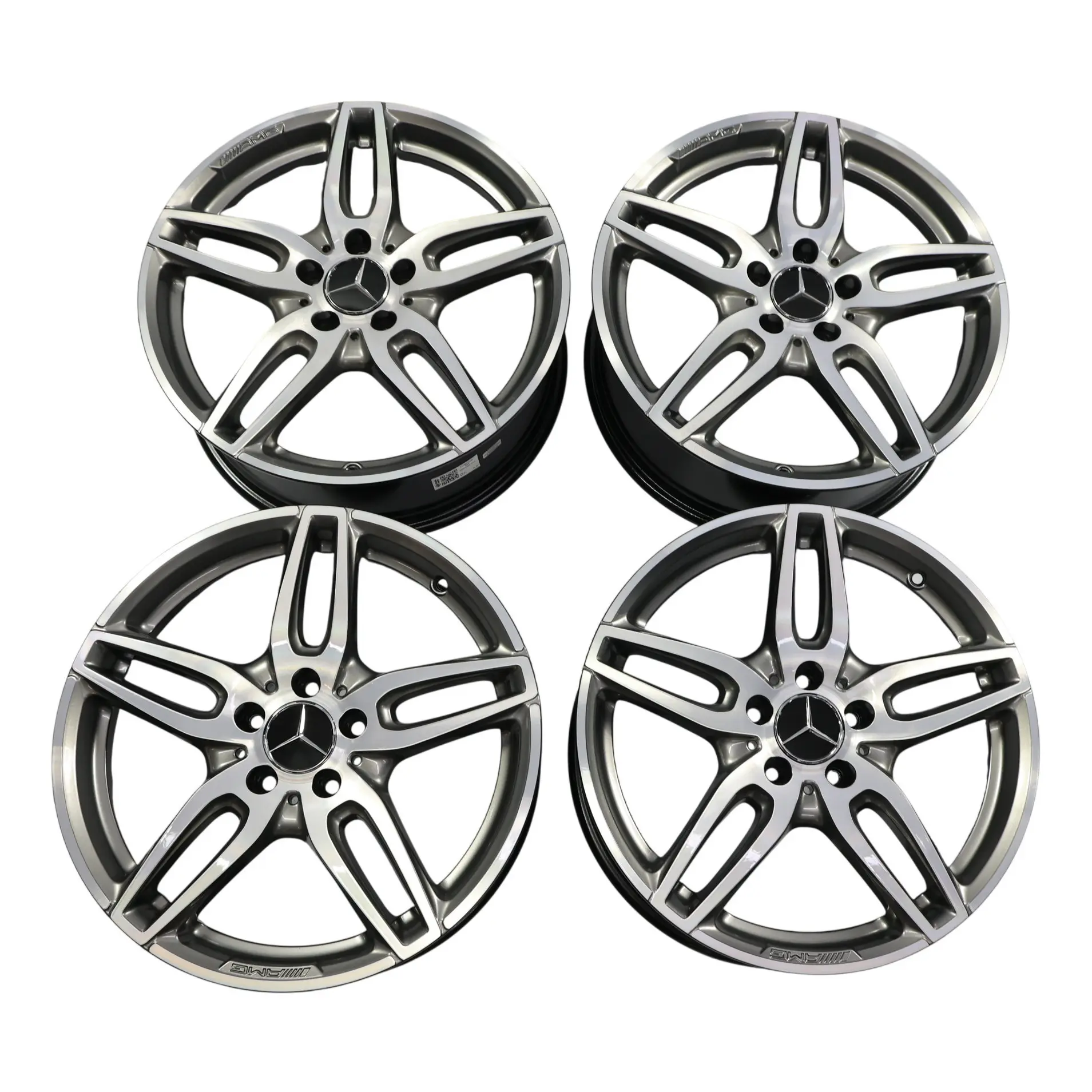 Mercedes W176 4x AMG Alloy Wheel Rim 18" ET:52 7.5J Double Spoke A1764010700 Set