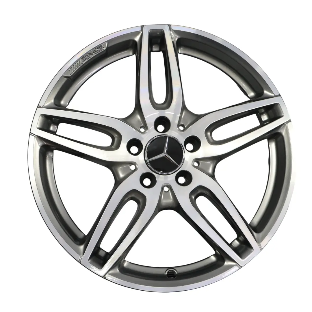 Mercedes W176 4x AMG Alloy Wheel Rim 18" ET:52 7.5J Double Spoke A1764010700 Set - SKU A1764010700-SET - Part number A1764010700-SET