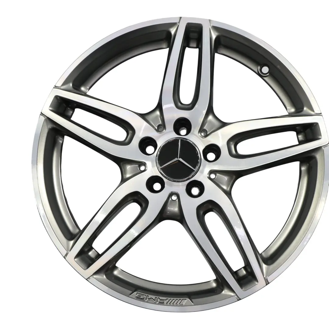 4x AMG Alloy Wheel Rim 18" ET:52 7.5J Double Spoke A1764010700 Set to Mercedes W176 with Part number A1764010700-SET Mercedes W176 4x AMG Alloy Wheel Rim 18" ET:52 7.5J Double Spoke A1764010700 Set - SKU A1764010700-SET - Part number A1764010700-SET