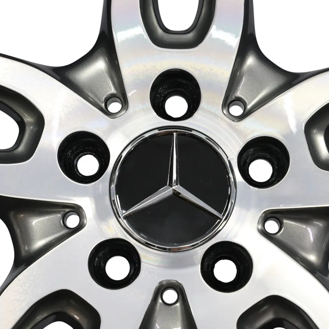 Mercedes W176 4x AMG Alloy Wheel Rim 18" ET:52 7.5J Double Spoke A1764010700 Set - SKU A1764010700-SET - Part number A1764010700-SET