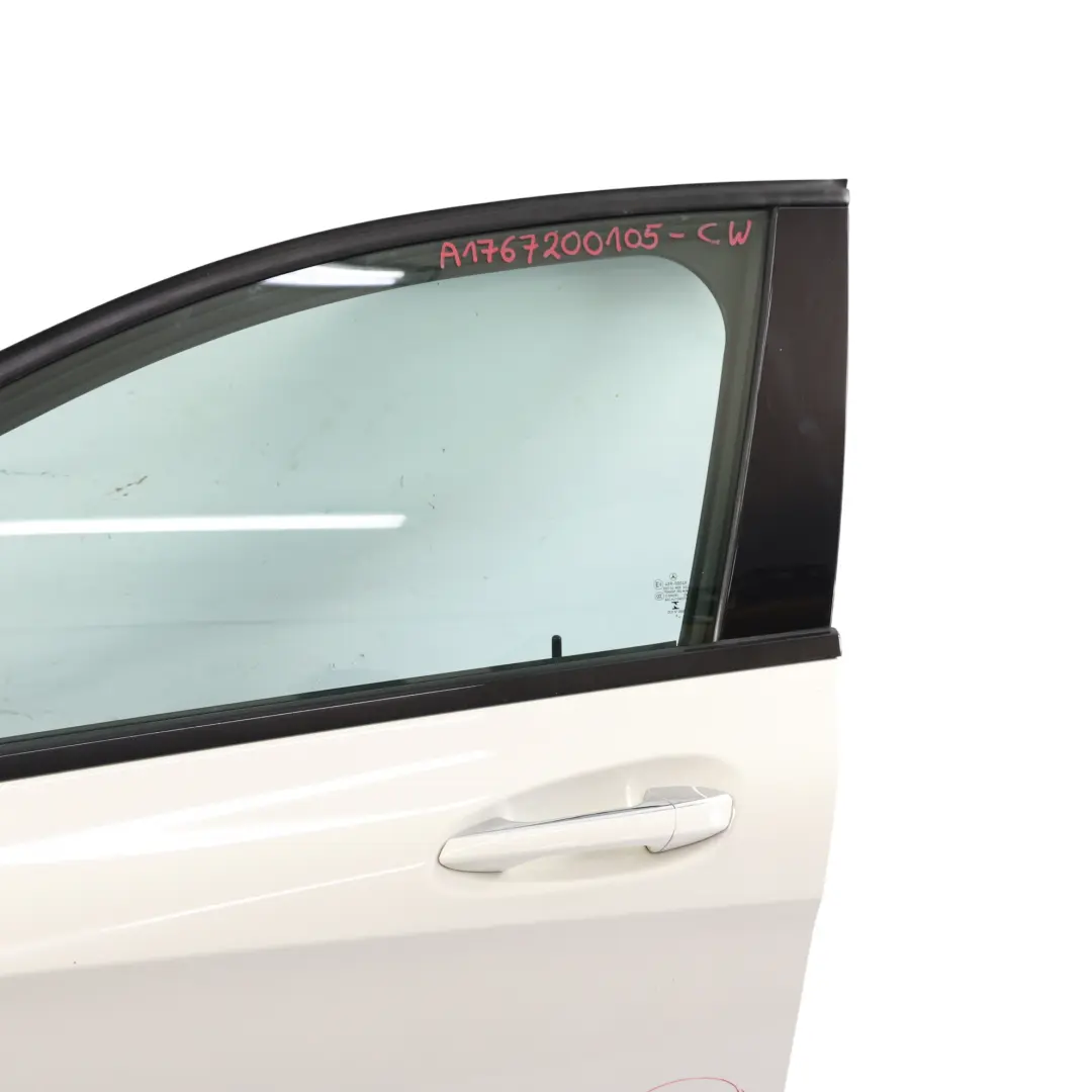 Drzwi Przednie Lewe Calcite White Biały - 650 do Mercedes W176 o numerze A1767200105 Mercedes W176 Drzwi Przednie Lewe Calcite White Biały - 650 - SKU A1767200105-CW - Numer Części A1767200105