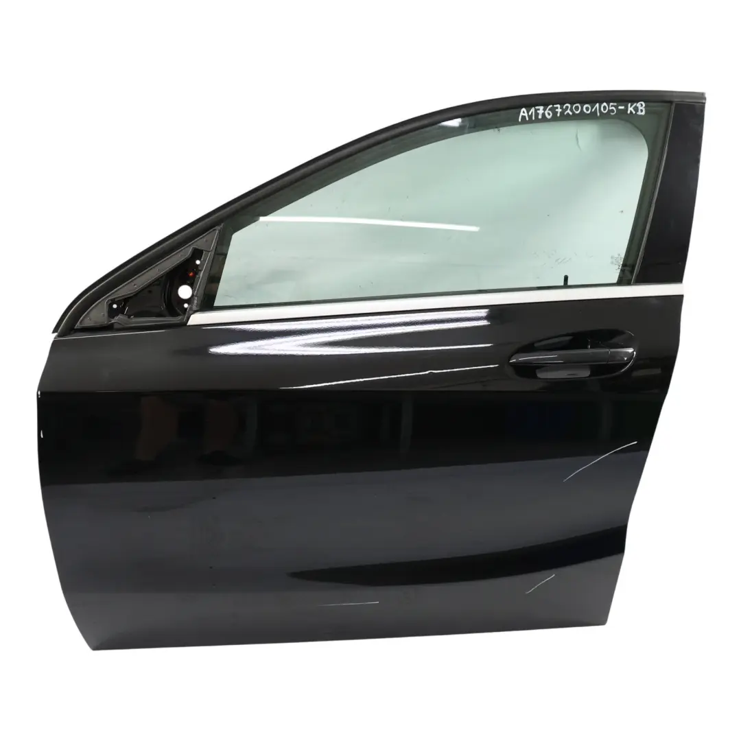 Mercedes W176 Door Front Left N/S Kosmos Cosmic Black Metallic - 191 - SKU A1767200105-KB - Part number A1767200105