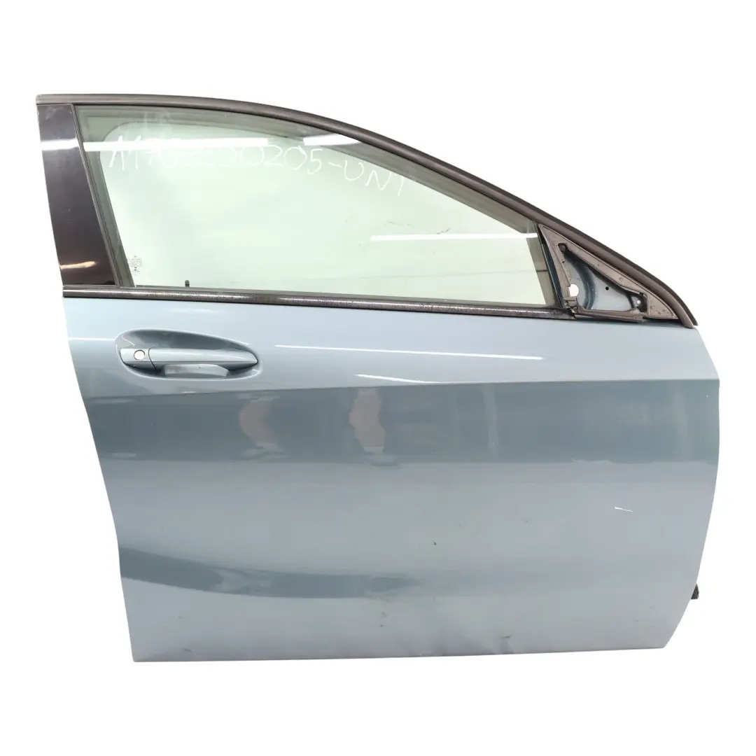 Door Front Right O/S A-Class Universe Blue Metallic - 894 to Mercedes W176 with Part number A1767200205 Mercedes W176 Door Front Right O/S A-Class Universe Blue Metallic - 894 - SKU A1767200205-UNI - Part number A1767200205