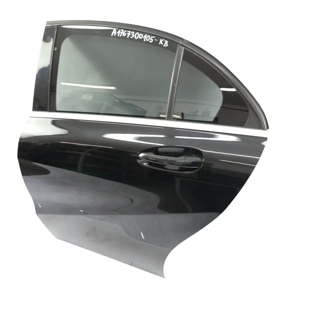 Mercedes W176 Drzwi Lewe Tylne Kosmos Black Czarny Metalik - 191 - SKU A1767300105-KB - Numer Części A1767300105