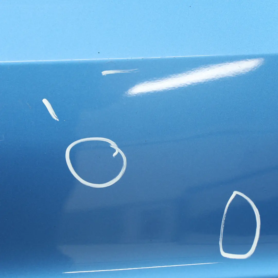 Bumper Rear Trim Panel Covering South Seas Blue - 162 to Mercedes W176 with Part number A1768800440 Mercedes W176 Bumper Rear Trim Panel Covering South Seas Blue - 162 - SKU A1768800440-SSB - Part number A1768800440