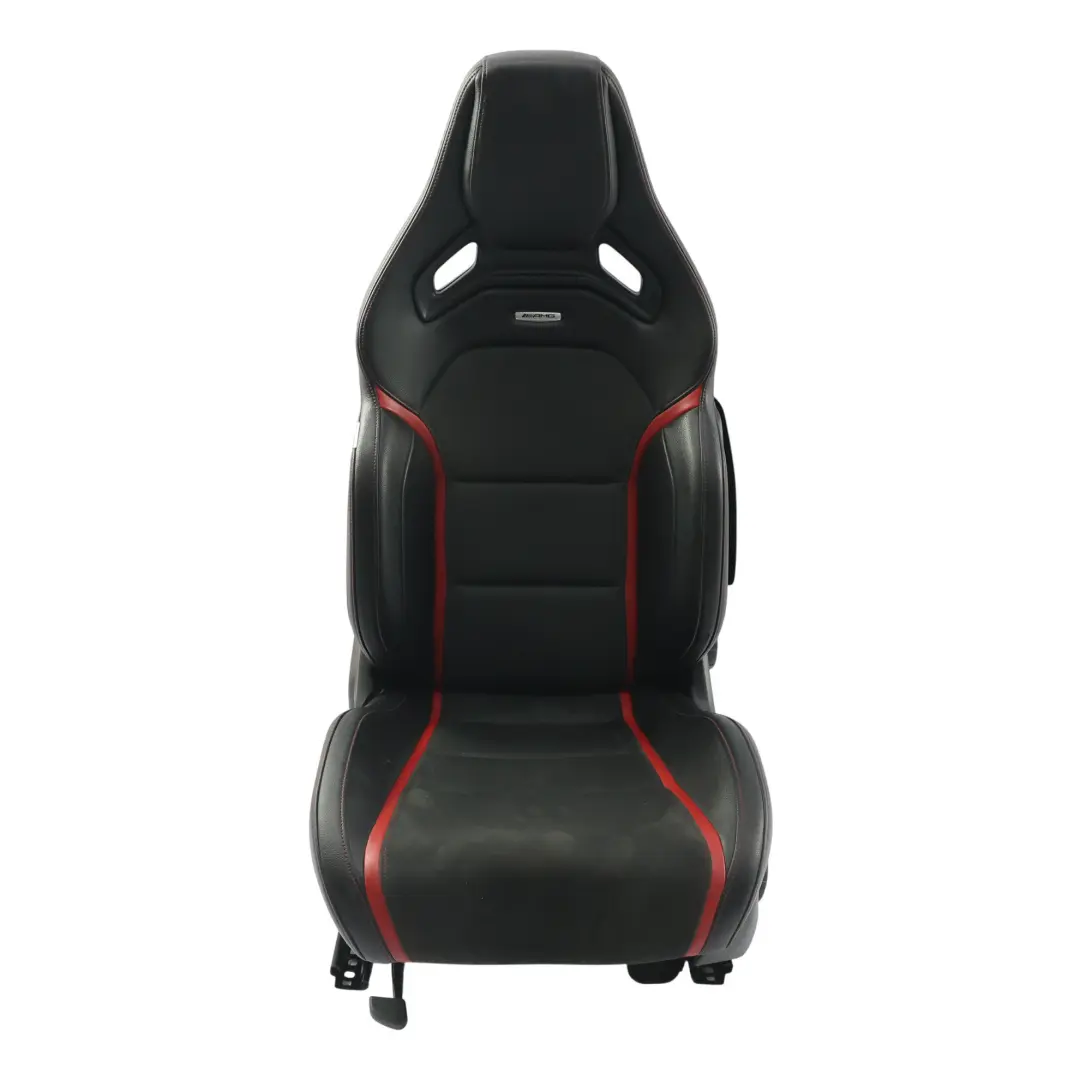 Mercedes W176 Front Seat Heated AMG Performance Leather Black Red Left N/S - SKU A1769103602-2 - Part number A1769103602