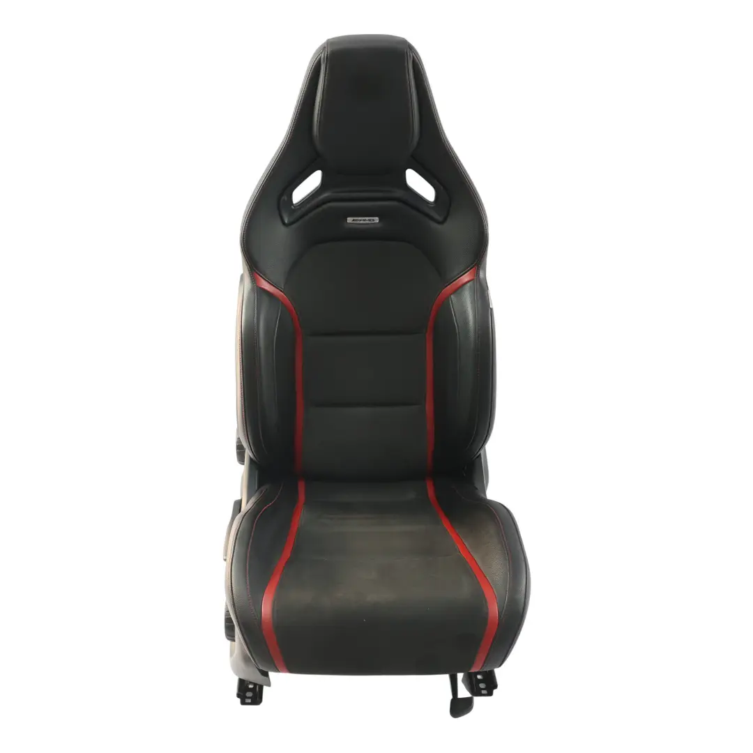 Siège Avant AMG Performance Cuir Chauffant Noir Rouge Droit pour Mercedes W176 à propos du numéro de pièce A1769103702 Mercedes W176 Siège Avant AMG Performance Cuir Chauffant Noir Rouge Droit - SKU A1769103702-2 - Numéro de pièce A1769103702