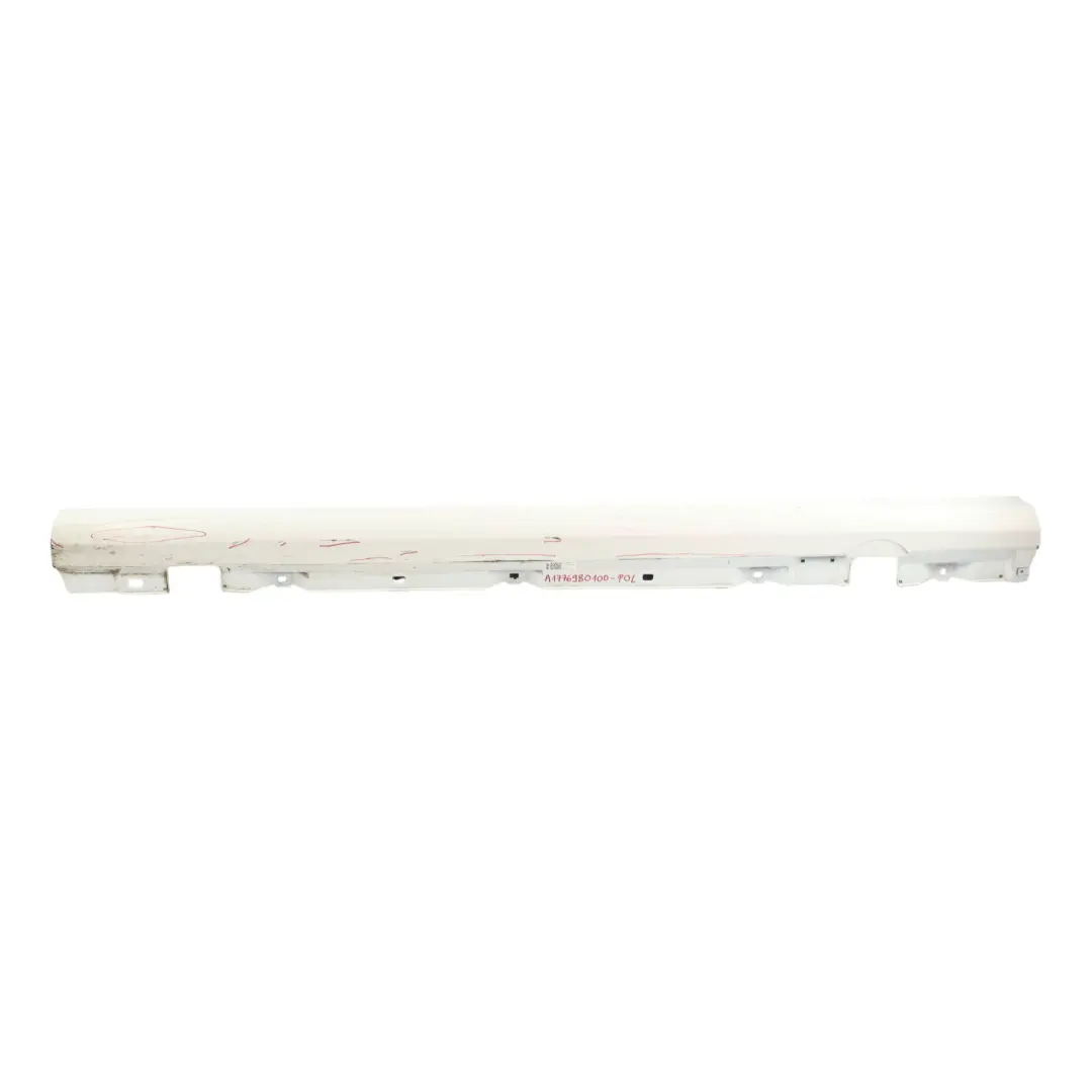 Side Skirt Left N/S Door Sill Cover Polar White - 149 to Mercedes W177 W247 with Part number A1776980100 Mercedes W177 W247 Side Skirt Left N/S Door Sill Cover Polar White - 149 - SKU A1776980100-POL - Part number A1776980100