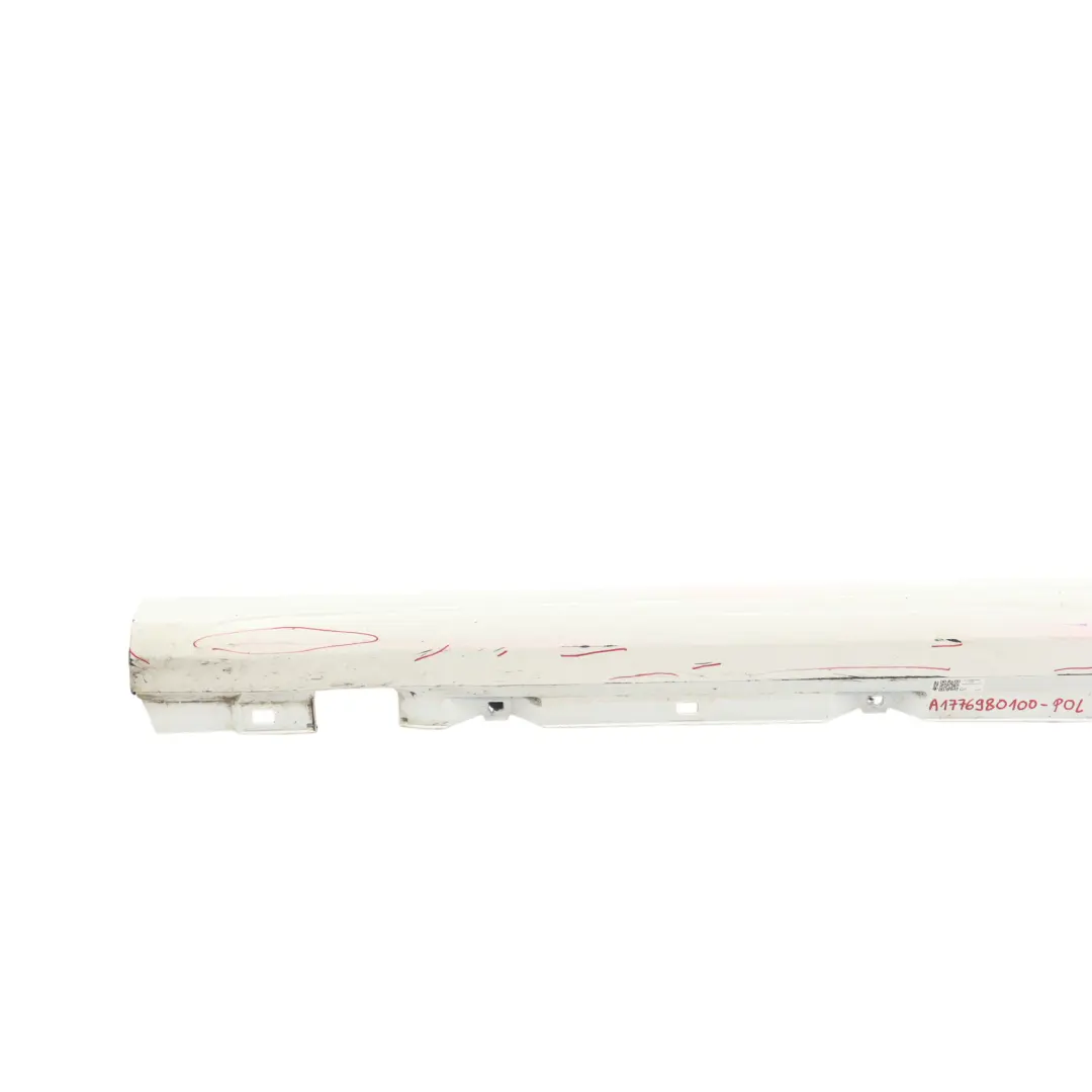 Mercedes W177 W247 Side Skirt Left N/S Door Sill Cover Polar White - 149 - SKU A1776980100-POL - Part number A1776980100