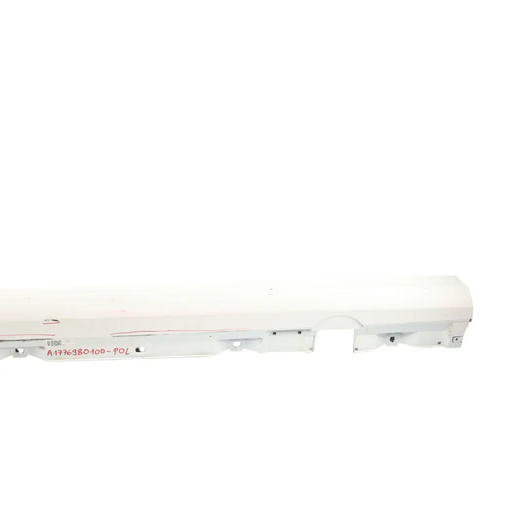 Side Skirt Left N/S Door Sill Cover Polar White - 149 to Mercedes W177 W247 with Part number A1776980100 Mercedes W177 W247 Side Skirt Left N/S Door Sill Cover Polar White - 149 - SKU A1776980100-POL - Part number A1776980100