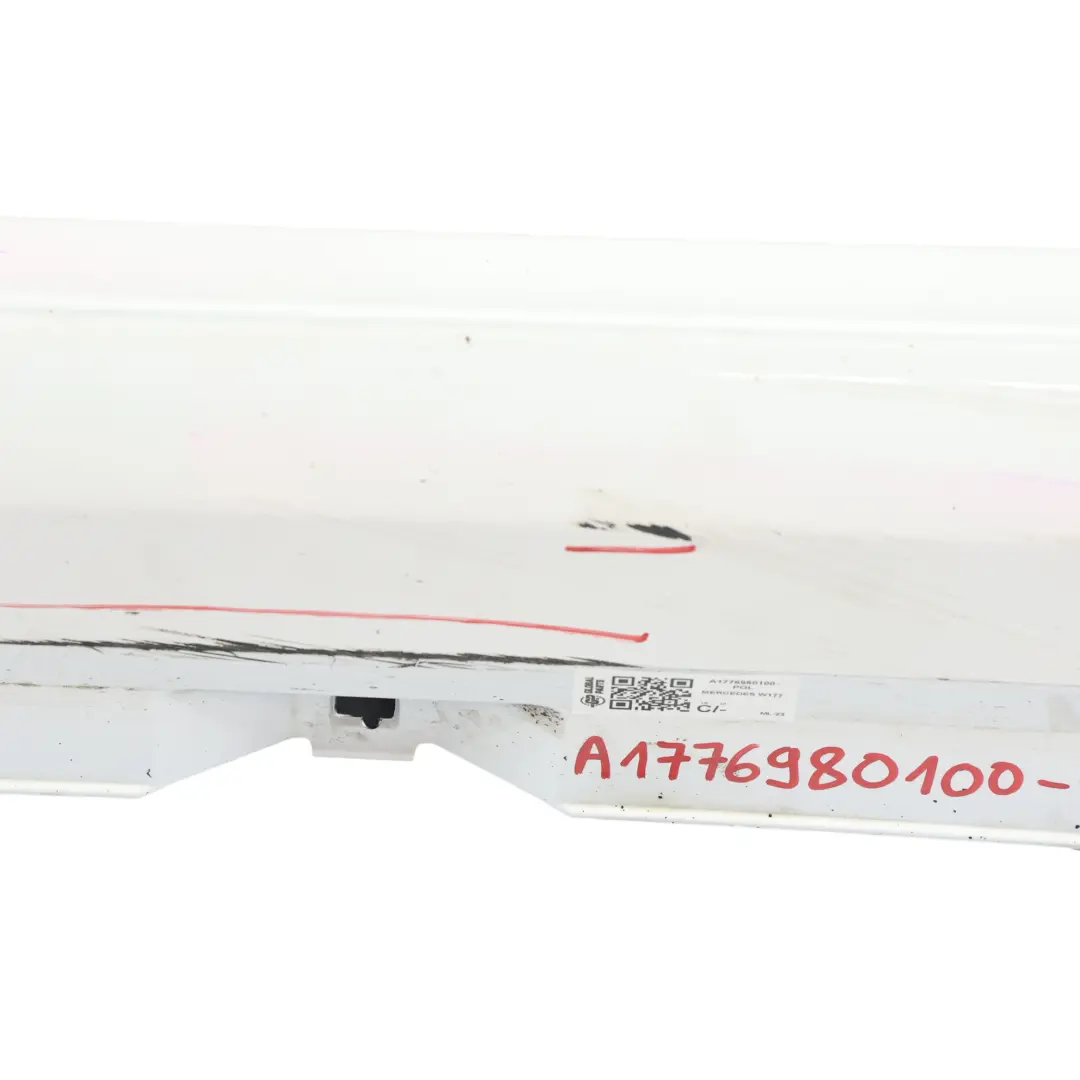 Mercedes W177 W247 Side Skirt Left N/S Door Sill Cover Polar White - 149 - SKU A1776980100-POL - Part number A1776980100
